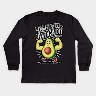 Powered By Avocado Kids Long Sleeve T-Shirt